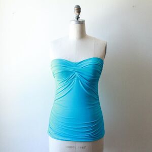 Anne Cole Women's Blue Tankini Top Size Medium